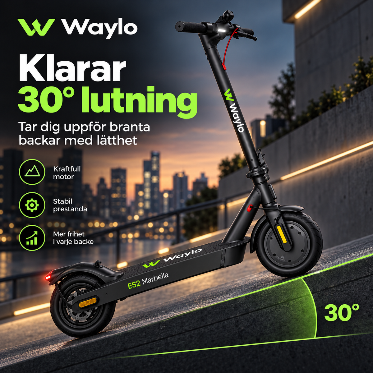 Waylo ES2 Marbella -sähköpotkulauta