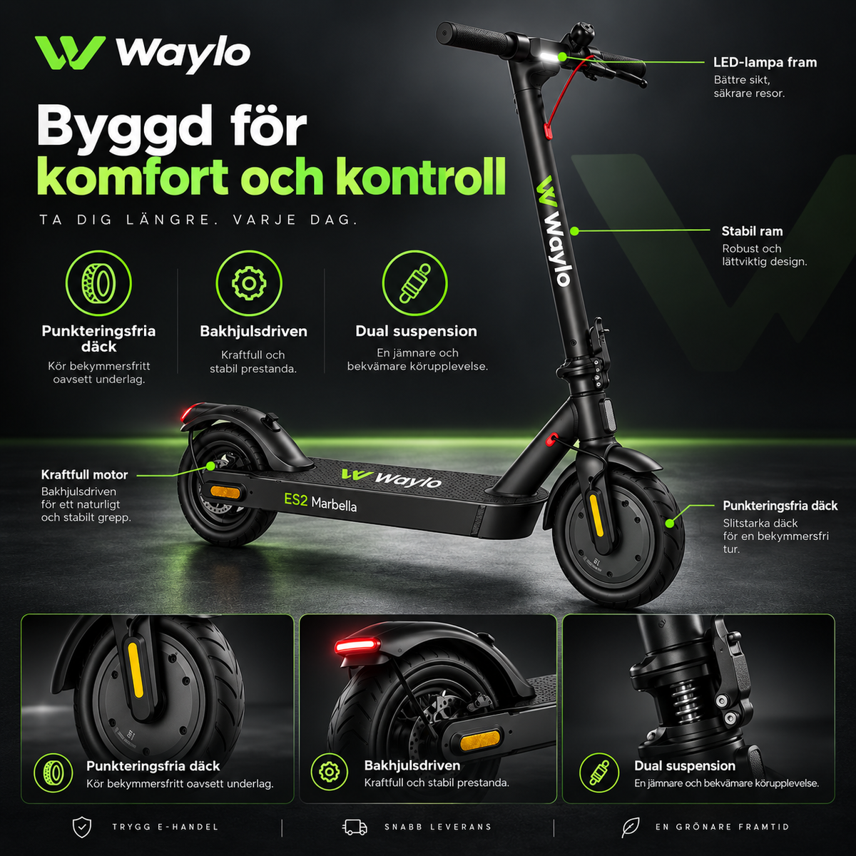 Waylo ES2 Marbella -sähköpotkulauta
